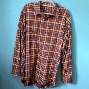 Orvis Plaid Long Sleeve Shirt Size XL EUC